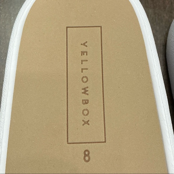 Yellow Box Women's White Slide Sandals - Picture 2 of 4